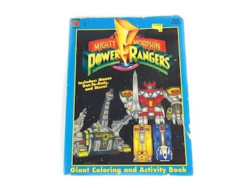 1 Vintage Power Rangers Coloring And Activity Book 1994