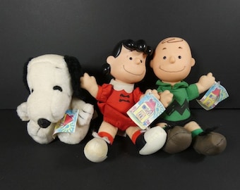 チャーリーブラウンとルーシー ぬいぐるみビンテージスヌーピーラグドールレア可愛い ヴィンテージ 1963 マクドナルド ルーシー ぬいぐるみ ピーナッツ
