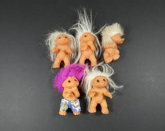 1 Vintage Thomas Dam Baby Troll Made In Denmark Vintage Baby Troll