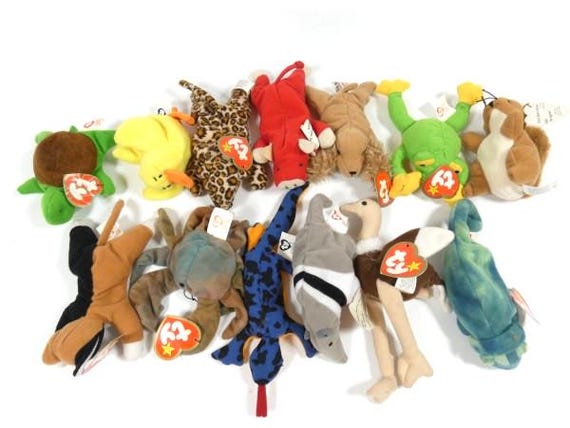 1 Vintage Teenie Beanie Babies Mcdonald's Happy Meal Toy 1993 Nr 2