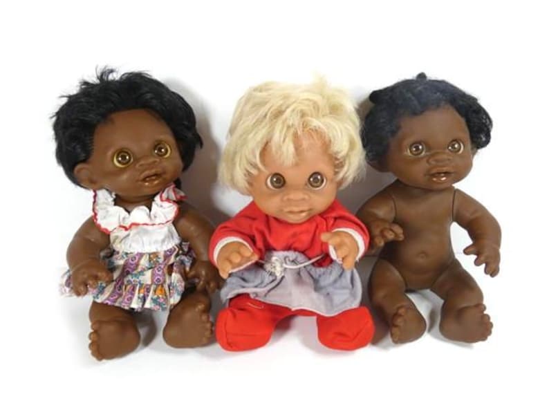 1 Vintage Thomas Dam Doll 10.5 Inch Girl 1974 Made In Denmark Vintage image 1