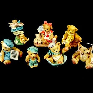 1 Vintage Cherished Teddies Figurine Bears Vintage Bear Figurine Nr 8