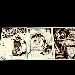 1 Vintage Anton Pieck Fairytale Tile - Fantasy Tile Dutch Tile