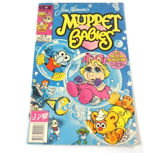 Vintage Muppet Babies Comic Book Jim Henson&#39;s Muppet Show 1986 Comic Cartoon Book The Muppets