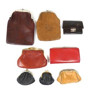 1 sac à main vintage marron ou beige pour robe de soirée Porte-monnaie pochette Pochette Portefeuille