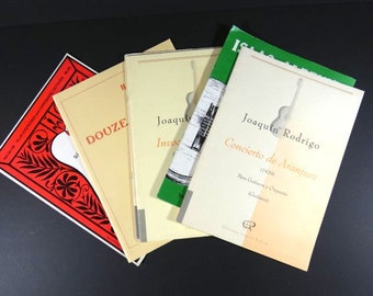 1 Vintage Guitar Sheet Music Book Andres Segovia Asturias Concerto de Aranjuez