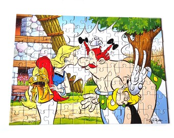 Ultra rare asterix petite boite de 12 cubes puzzle année 70/80