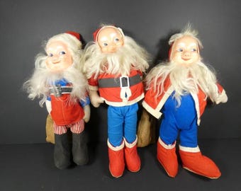 1 Big Vintage Santa Doll Danish Santa Claus Doll Scandinavian Design Nordic Christmas