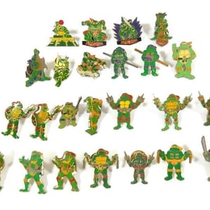 1 Vintage TMNT Enamel Pin Lapel