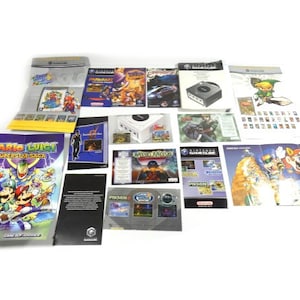 Vintage Nintendo Gamecube Manual Or Poster Nintendo Manuel Game Cube