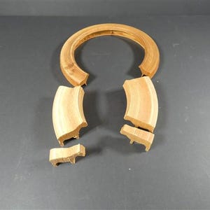 Vintage Holz Erzgebirge Tiere Kreis Holz Kunst deutsches Design