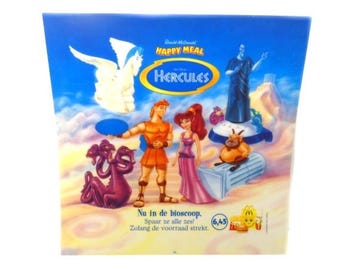 Lot 5 Disney HERCULES Man of Myth Action Figure Sets Vintage