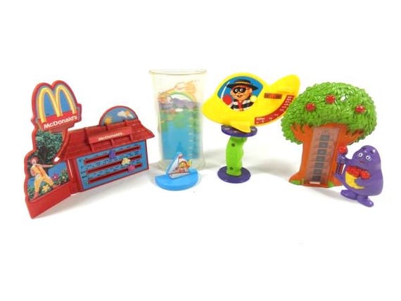 1 Vintage Mcweatherman Mcdonald's Happy Meal Toy Weatherman