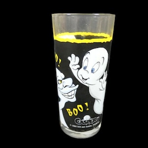 Vintage Casper The Friendly Ghost Glass 1995 Tv Series Cartoon Glass Drinking Glass