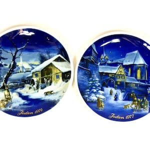 1 Vintage Kerstbord Royal Tettau Atelier Duitsland 1974-1977 Zweeds Design Scandinavisch Kerstbord