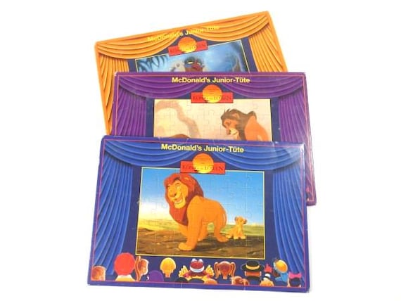 1 Vintage Lion King Mcdonald's Happy Meal Toy Puzzle Disney Puzzle
