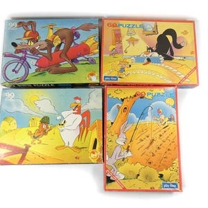 Vintage Looney Tunes Jigsaw Puzzle 99 Pieces Complete