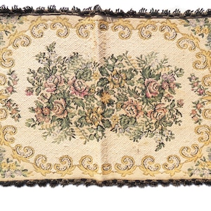 Vintage Table Cloth Table Runner Retro Vintage Brown Table Runner