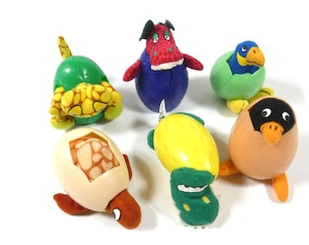 1 Vintage McDonald's Happy Meal Plushies In Eggs Toys 1999