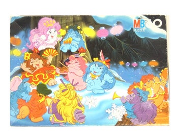 Vintage Snugglebumms Jigsaw Puzzle Vintage Retro Design MB Puzzle 1986 BumBum Knuffelbunt Troeliewoelies Nr4