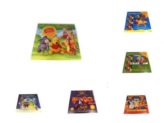 1 Big Vintage Disney Translite Aladdin Winnie the Pooh the Little