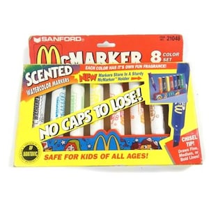 Vintage McDonald&#39;s McMarkers Markers Original Packaging