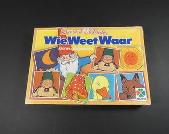 Vintage David The Gnome Memory Card Game 1988