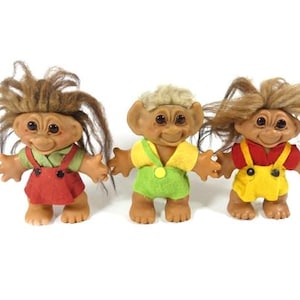 1 Vintage Thomas Dam Troll  6 Inches Boy Or Girl Troll Good Luck Troll Vintage Denmark Troll