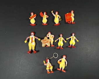 Vintage 80s MCDONALDS Fast Macs Happy Meal Pull Back Cars