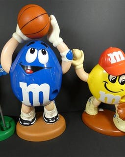 1 Vintage Basketball or Golf M&M Dispenser Candy Dispenser