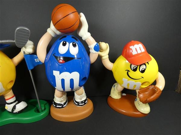 ビンテージ m&m's キャンディディスペンサー バスケ エムアンドエムズ M&Ms キャンディ ディスペンサー
