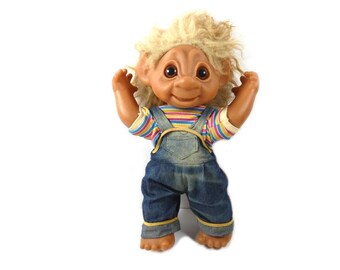 ◆希少◆VEB Harzkristall Dermany 1970s Vintage 17 Inch Posable Giant Henry Thomas Dam Troll From 1979