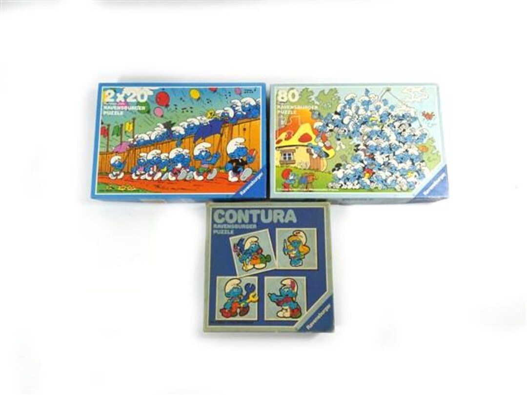 ヴィンテージ スマーフ ファイティング ジグソーパズル 1個