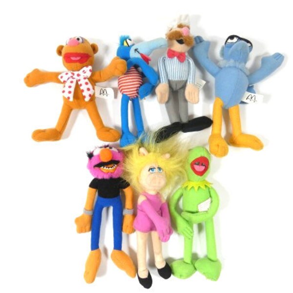 1 Vintage Muppets Happy Meal Toy Plushie Plush Doll Toy 2002