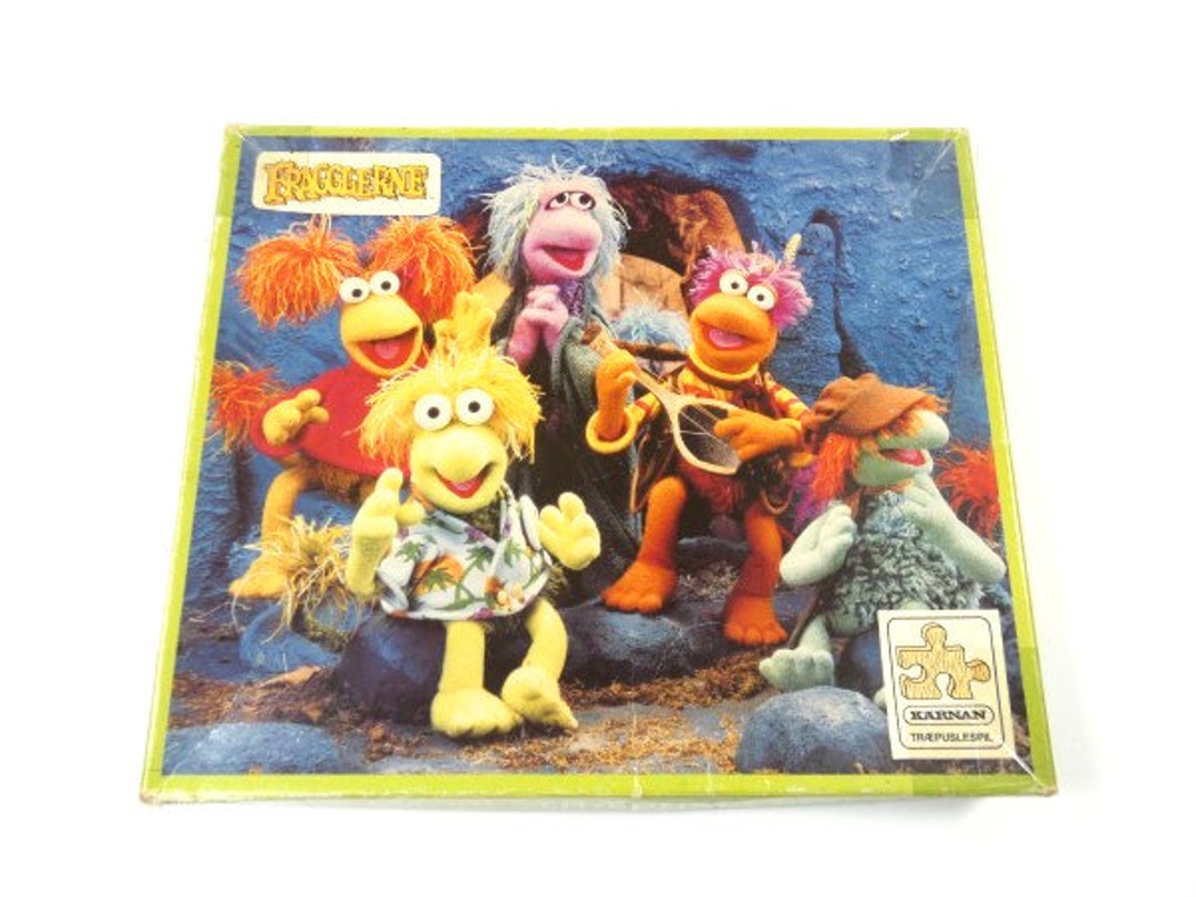 Vintage Wooden Fraggles Puzzle Fraggle Rock Jigsaw Puzzle Vintage