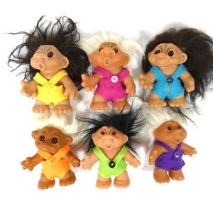 1 Vintage Thomas Dam Troll 5 Zoll Junge oder Mädchen Troll Good Luck Troll Vintage Dänemark Troll 1986