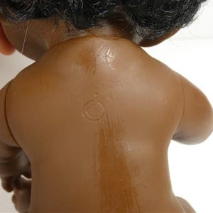 1 Vintage Thomas Dam Doll 10.5 Inch Girl 1974 Made In Denmark Vintage image 8