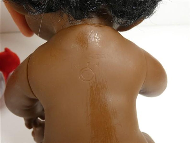 1 Vintage Thomas Dam Doll 10.5 Inch Girl 1974 Made In Denmark Vintage image 8