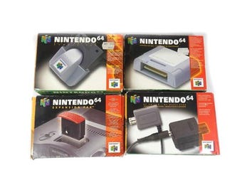 Vintage N64 Box Nintendo Rumble Pak Expansion Pak Controller Pak