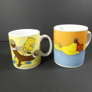 1 Mug vintage Les Simpsons Bart Or Homer Simpson 1999