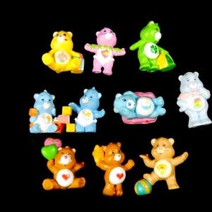 1 Vintage Care Bears Figurine Small Care Bears Mini Bears