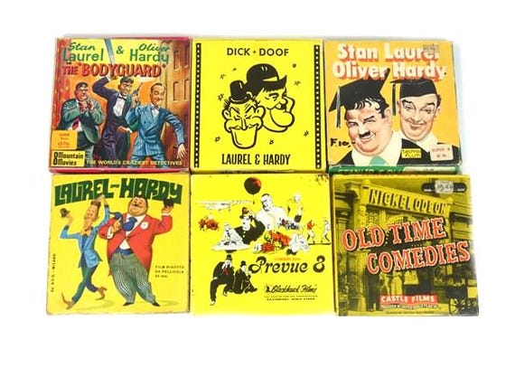 1 Vintage Comedy Laurel and Hardy Super 8 Mm Movie Vintage Movie