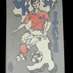 1 Stor Vintage VM Fotboll 1994 Italien Strykmärke Holländska Landslaget bild 3