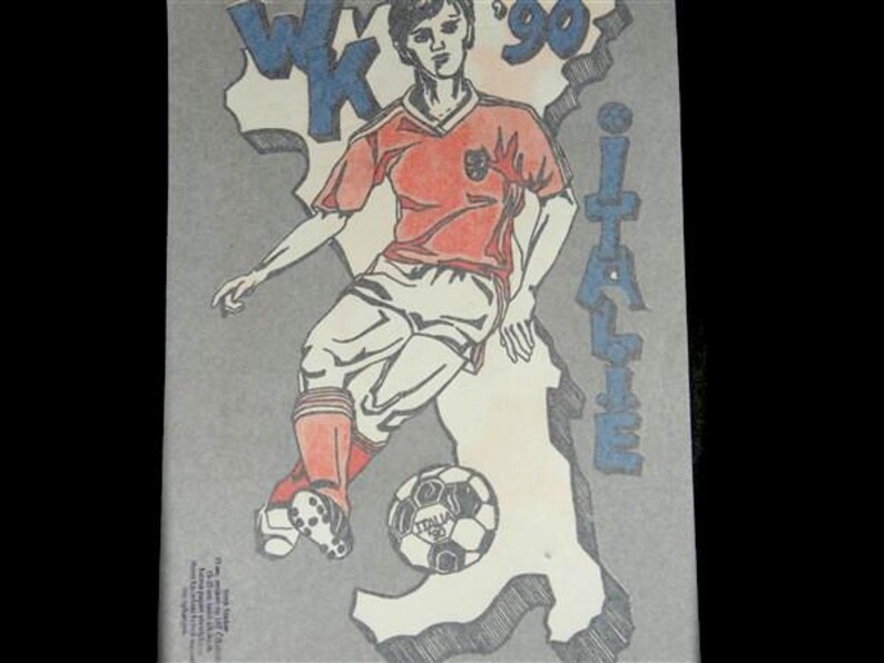 1 Stor Vintage VM Fotboll 1994 Italien Strykmärke Holländska Landslaget bild 3