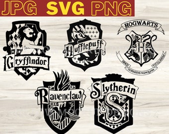 Hogwarts House Svg Etsy