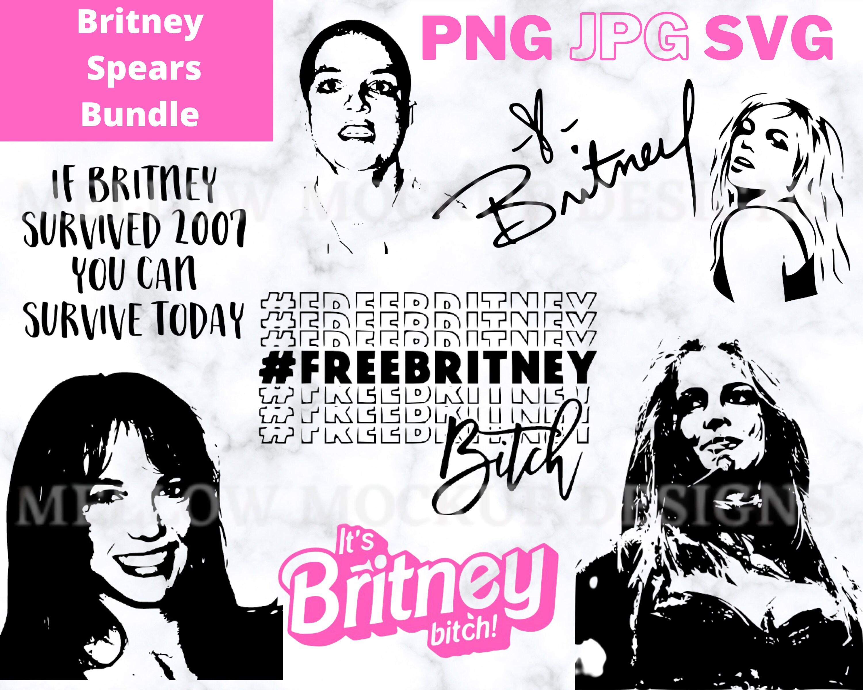 Britney Spears Bundle Pack Cut Files and Printables