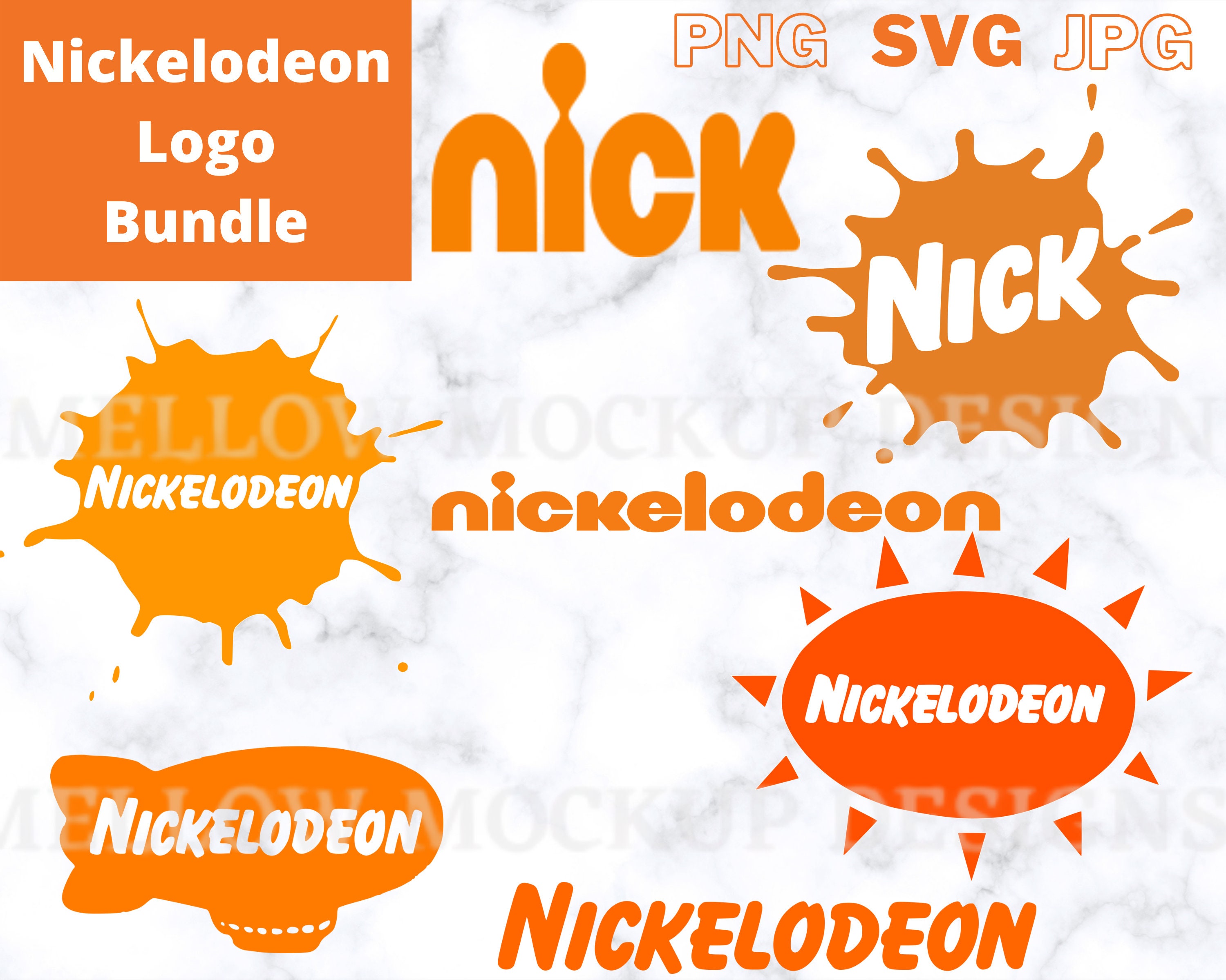 Nickelodeon Logo Bundle Pack Cut Files and Printables | Etsy