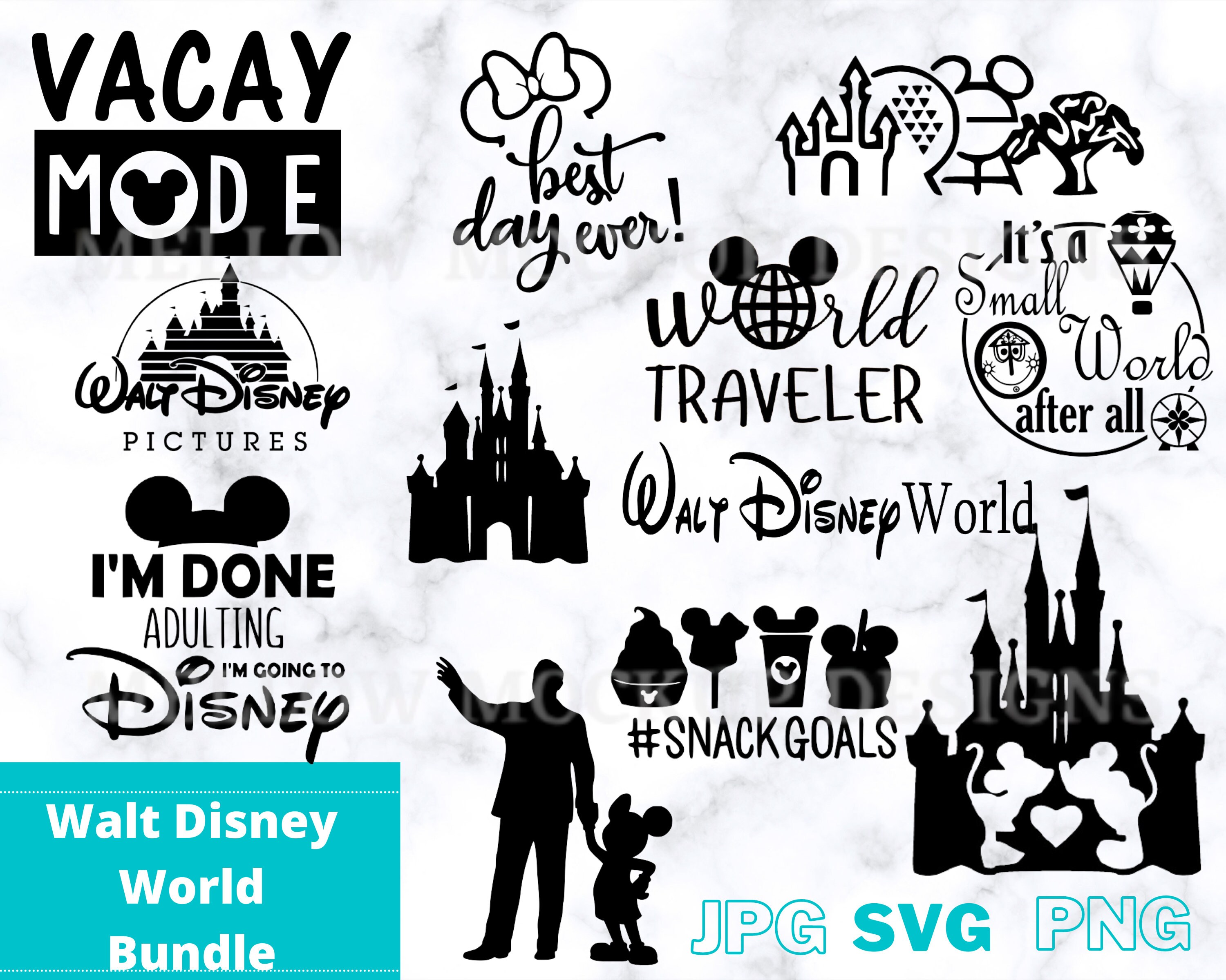 Walt Disney World Bundle Pack Cut Files and Printables