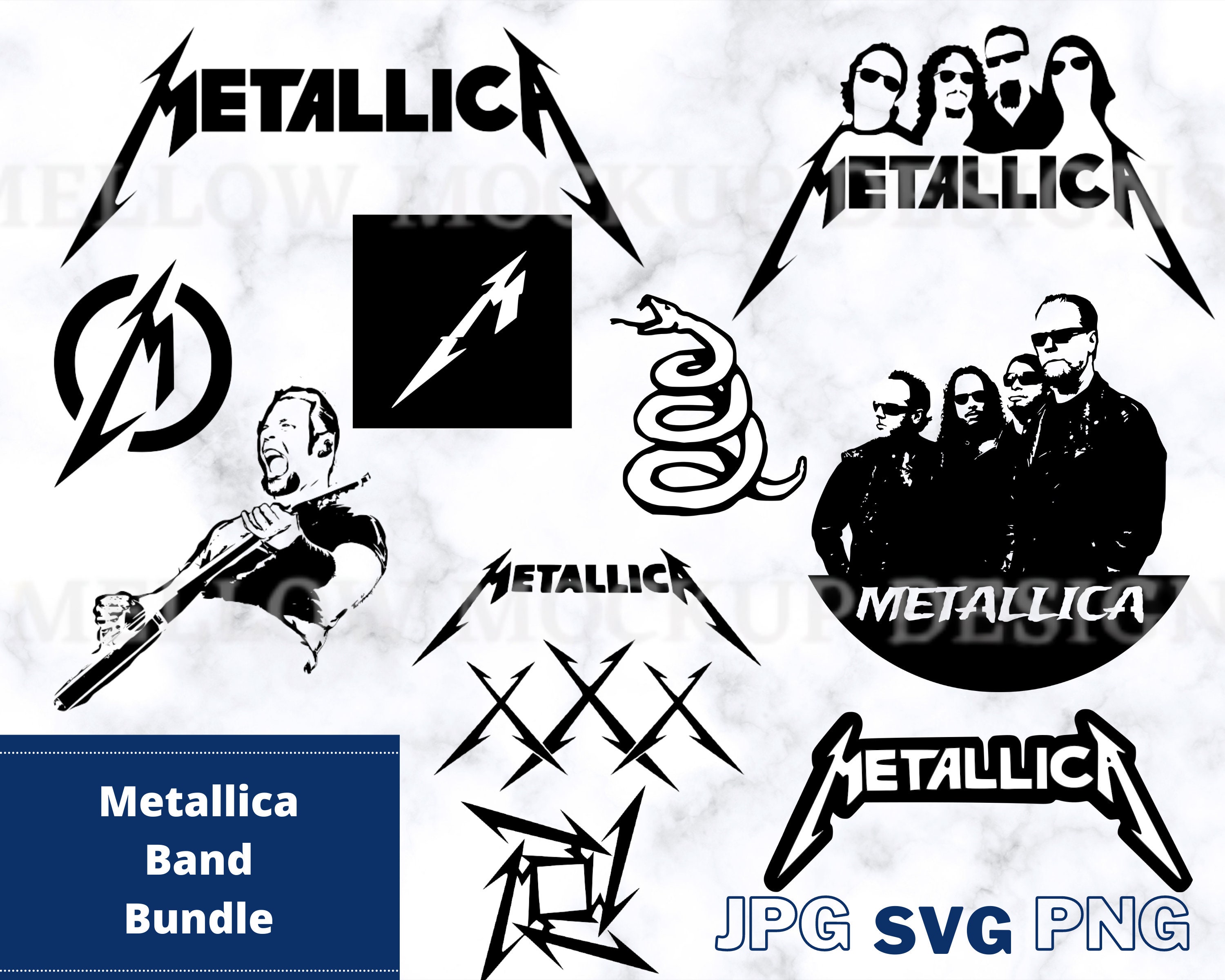 Metallica Bundle Pack Cut Files and Printables | Etsy