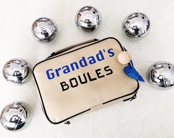 Boules, Bocce, Yard Bowl Personalised Boules set gift for him - gift for her - game set - outdoors